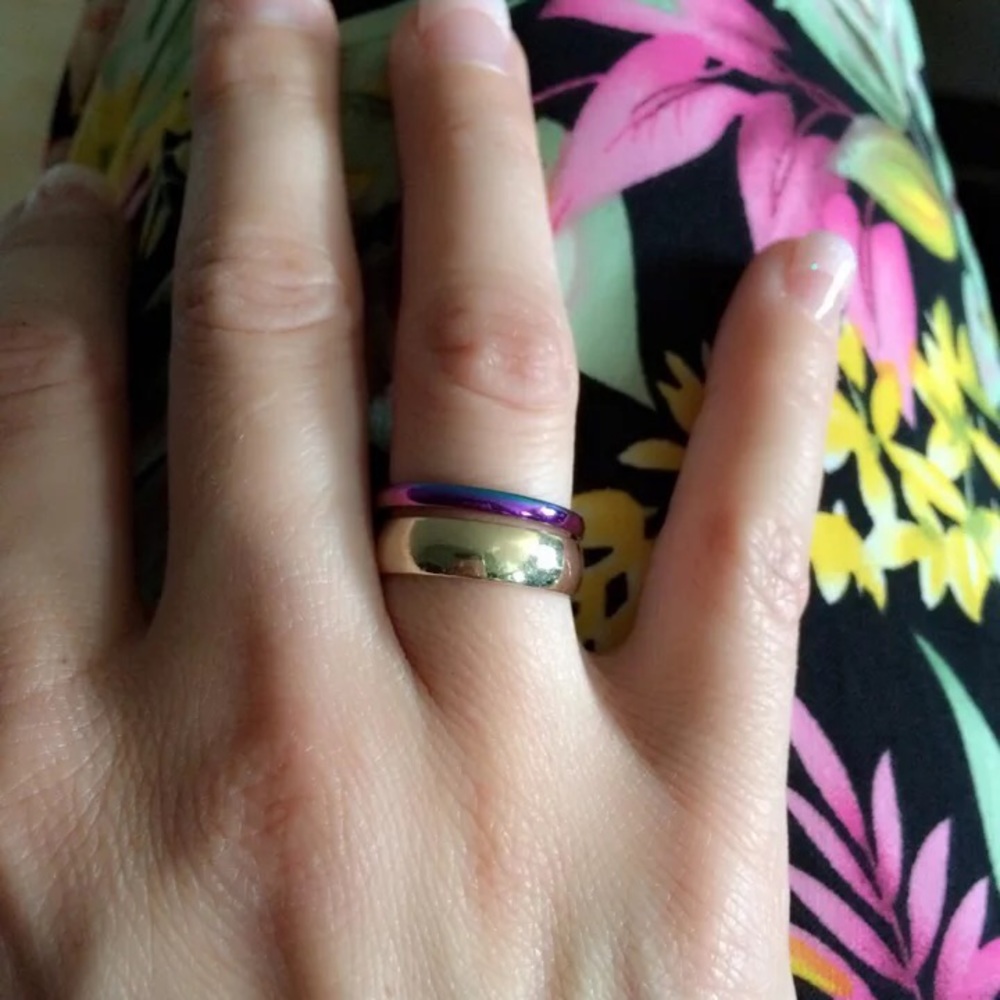 2mm Rainbow 316 Stainless Steel Ring